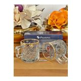 P&ORA PREMIUM KITCHEN PRODUCTS Timeless Gerçek Ağzı Yaldızlı 2'li Kupa Takımı Çay Bardağı Kahve Seti Çay Seti Hediyelik Çeyizlik