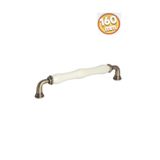 Porcellana Perla Porselen Mobilya Kulpları-dolap-çekmece-mobilya-safir-160mm-antik Sarı-krem-stk0611