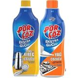Porçöz 1 lt Pas ve Kireç Sökücü + Porçöz 1 lt Yağ Çözücü