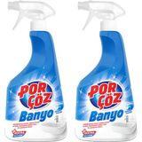 Porçöz Banyo Sprey 2'li 2x750 ml Etkili Temizlik Özelliği ile Banyo Yüzeyleri için Özel Formül - 1,5 lt