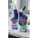 Porçöz Banyo & Tuvalet Hijyen Seti - Sprey Kireç Çözücü & Yoğun Jel Tuvalet Temizleyici 750ML