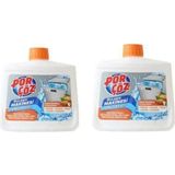 Porçöz Bulaşık Makinesi Temizleyici Bodrum Mandalinası & Datça Bademi 250 ml x 2 Adet - Şeffaf