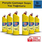 Porçöz Çamaşır Suyu Yaz Yağmuru 750 ml x 6 Adet