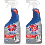 Porçöz Ekstra Güçlü Kireç Çözücü Sprey 750 Ml (2 paketi)