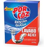 Porçöz Ekstra Güçlü Lavabo Açıcı Granül 2X50 G 2 Adet Hızlı ve Etkili Formül