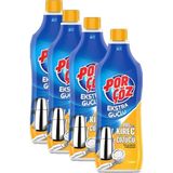 Porçöz Ekstra Güçlü Pas ve Kireç Sökücü 1000 ml x 4 Lü Etkili Temizlik Ürünü - 4 lt