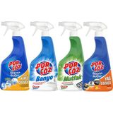 Porçöz Mega Set 4'lü 750 ml Ekstra Güçlü Banyo Mutfak Pas Kireç Yağ Çözücü Temizlik Ürünleri