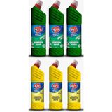 Porçöz Yoğun Kıvamlı Çamaşır Suyu 750 ml Bahar Tazeliği ve Yaz Yağmuru Özellikli 6'lı Set