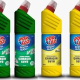 Porçöz Yoğun Kıvamlı Çamaşır Suyu Bahar Tazeliği+Yaz Yağmuru 750 ml 4'lü Set