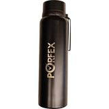 Porfex Sıcaklı Göstergeli Siyah Termos 1Lt.