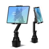 Porfortop Araba Tablet Tutacağı, Kamyon için Bardak Tutucu, 360° Ayarlanabilir 15 inç Uzun 2 Kollu Stand Tutucu iPad Pro 12,9/11/10,5/9,7/Air/Mini 6/5/4, Samsung Galaxy Tab/Z Fold 4/3, iPhone 15/14/Pro,