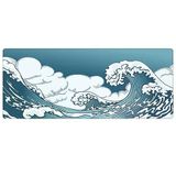 Porge Gamer Blue Wave 90x40cm Oyuncu Mouse Pad