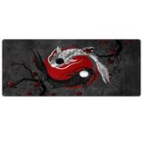 Porge Gamer Mouse Pad 70x30 Mouse Pad XL Büyük Oyuncu Koi Mousepad (Koi Fish, 70x30 cm 3mm kalınlık)