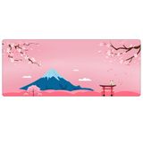 Porge Gamer Mouse Pad 90x40 Mouse Pad XXL Büyük Pembe Oyuncu Mousepad (Pembe Fuji, 90x40 cm 3mm kalınlık)