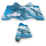 Porge Gaming Blue Cloud 70x30cm Oyuncu Mouse Pad