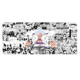 Porge Gaming Mouse Pad 70x30, 90x40 Mouse Pad XXL Büyük Dikişli Oyuncu Mouse Pad Speed Mousepad (One Piece Luffy, 70x30 cm)
