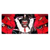 Porge Gaming Mouse Pad 70x30, 90x40 Mouse Pad XXL Büyük Dikişli Oyuncu Mouse Pad Speed Mousepad (Oni Girl, 70x30 cm)