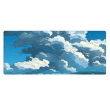 Porge Gaming Mouse Pad 70x30 Mouse Pad XL Büyük Oyuncu Mouse Pad Speed Bulut Mousepad (Blue Cloud, 70x30 cm (3mm kalınlık))