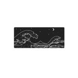 PORGE Gaming Mouse Pad 70x30 Mouse Pad XL Siyah Kanagawa Oyuncu Mousepad