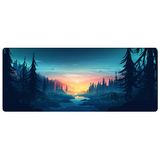 Porge Gaming Mouse Pad 70x30 Mouse Pad XXL Büyük Oyuncu Ofis Mause Pad Mousepad (Mavi, 70x30 cm)