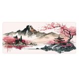 Porge Gaming Mouse Pad 70x30 Mouse Pad XXL Büyük Oyuncu Ofis Mause Pad Mousepad (Sarı - Pembe, 70x30 cm)
