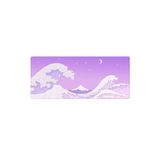 PORGE Gaming Mouse Pad 70x30 Xl Büyük Mor Dalgalar Oyuncu Mousepad