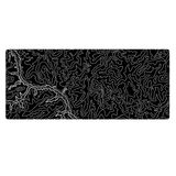 Porge Gaming Mouse Pad 80x30 Mouse Pad XXL Büyük Oyuncu Mouse Pad (River Black, 80x30 cm)