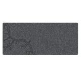 Porge Gaming Mouse Pad 80x30 Mouse Pad XXL Büyük Oyuncu Mouse Pad (River Gray, 80x30 cm)