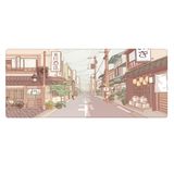 Porge Gaming Mouse Pad 80x30 Mouse Pad XXL Büyük Oyuncu Mouse Pad Speed Mousepad (Japan Street, 80x30 cm (3mm kalınlık))