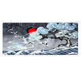 Porge Gaming Mouse Pad 80x30 Mouse Pad XXL Büyük Oyuncu Mouse Pad Speed Mousepad (Storm Kanagawa, 80x30 cm (3mm kalınlık))