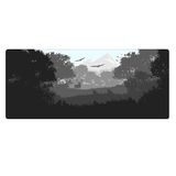 Porge Gaming Mouse Pad 80x30 Mouse Pad XXL Büyük Oyuncu Ofis Mause Pad Mousepad (Black Deer, 80x30 cm)