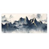 Porge Gaming Mouse Pad 80x30 Mouse Pad XXL Büyük Oyuncu Ofis Mause Pad Mousepad (Gray Mountains, 80x30 cm)