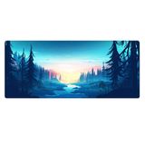 Porge Gaming Mouse Pad 80x30 Mouse Pad XXL Büyük Oyuncu Ofis Mause Pad Mousepad (Mavi, 80x30 cm)