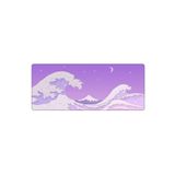 PORGE Gaming Mouse Pad 80x30 Xl Büyük Mor Dalgalar Oyuncu Mousepad