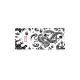 PORGE Gaming Mouse Pad 90x40 Beyaz Dragon Mouse Pad Xxl Oyuncu Mousepad Büyük Mouse Pad