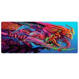 Porge Gaming Mouse Pad 90x40 Mouse Pad XXL Büyük Hyperbeast Oyuncu Mouse Altlığı Mousepad (Mavi Hyper, 90x40 cm 3mm kalınlık)