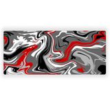Porge Gaming Mouse Pad 90x40 Mouse Pad XXL Büyük Oyuncu Mouse Pad Speed Mousepad (Kırmızı-Gri, 90x40 cm (3mm kalınlık))