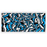 Porge Gaming Mouse Pad 90x40 Mouse Pad XXL Büyük Oyuncu Mouse Pad Speed Mousepad (Mavi-Gri, 90x40 cm (3mm kalınlık))