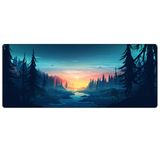 Porge Gaming Mouse Pad 90x40 Mouse Pad XXL Büyük Oyuncu Ofis Mause Pad Mousepad (Mavi, 90x40 cm)