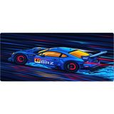 Porge Gaming Mouse Pad 90x40 Mouse Pad XXL Super Car Mouseped Büyük Mause Pad - Mavi - 90x40 cm