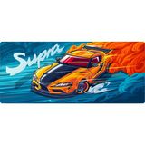Porge Gaming Mouse Pad 90X40 Mouse Pad XXL Super Car Mouseped Büyük Mause Pad - Turuncu - 90x40 cm