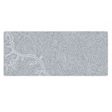 Porge Gaming Mouse Pad 90x40 XXL Büyük Oyuncu Mouse Pad Gri Mouse Pad (River Light Gray, 90x40 cm)