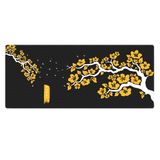 Porge Gaming Sakura Mouse Pad 70x30 Cherry Blossom Mouse Pad XL Büyük Oyuncu Mouse Altlığı Kiraz Çiçeği Mousepad (Sarı-Siyah, 70x30 cm 3mm kalınlık)