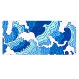 Porge Gaming Topographic Mavi 120x60cm Mouse Pad