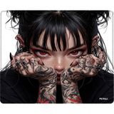Porge Geishira Special Edition Speed Mouse Pad 48X40 cm E-Sports Mouse Pad - 480x400x4 mm - Speed - Siyah - Beyaz