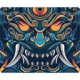 Porge Lingyun Huoyun Special Edition Özel Baskılı E-Sports Speed Mouse Pad 480x400x4 mm Kauçuk Malzeme - Lacivert - Mavi