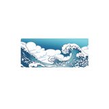 PORGE Mavi Dalga 90x40 Oyuncu Mouse Pad