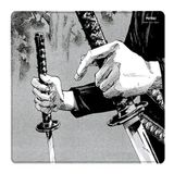 Porge Musashi Series Esport Mouse Pad 480x400-500x500 XXL Mouse Pad (Katanas, 500x500x4 mm - Hybrid)