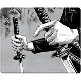 Porge Musashi Series Esport Mouse Pad 48X40 - 50X50 Mouse Pad - 480x400x4 mm - Speed - Gri - Siyah