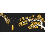 Porge Pro Gaming Mouse Pad 70X30 cm Cherry Blossom Mouse Pad Xl Büyük Oyuncu Mouse Pad Speed Mouse Pad - Siyah